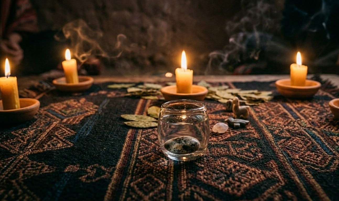 Agua de piedra — ritual andino de sanación para el corazón