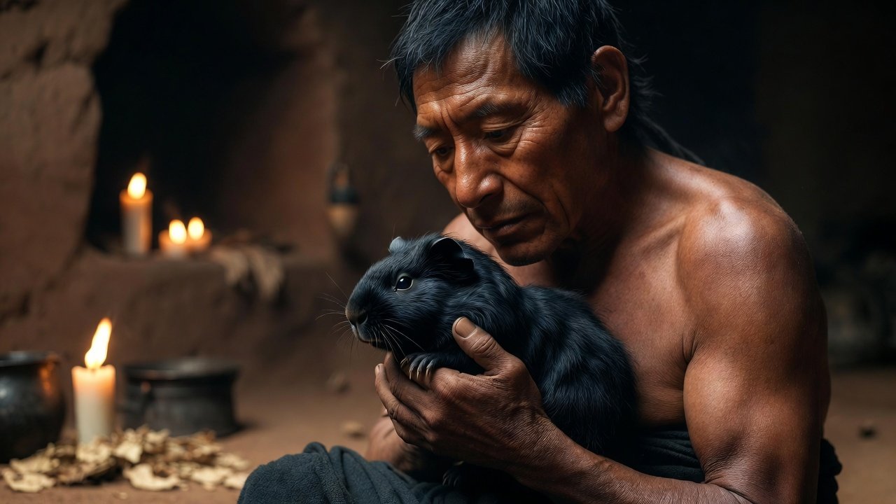 Ritual andino de curación con cuy negro - Yesi Romero