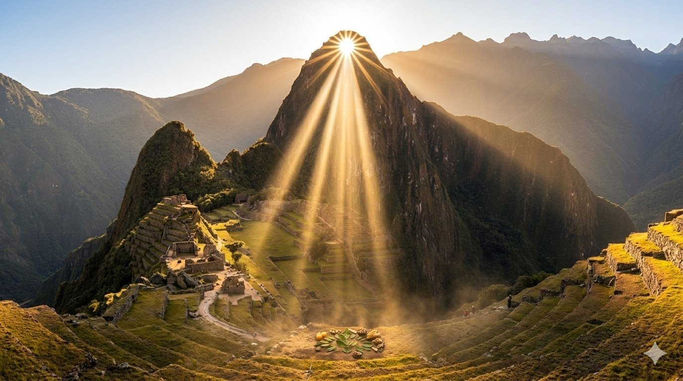 El Inti, Dios Sol andino, entregó las hojas de coca como regalo sagrado a los hijos de los Andes