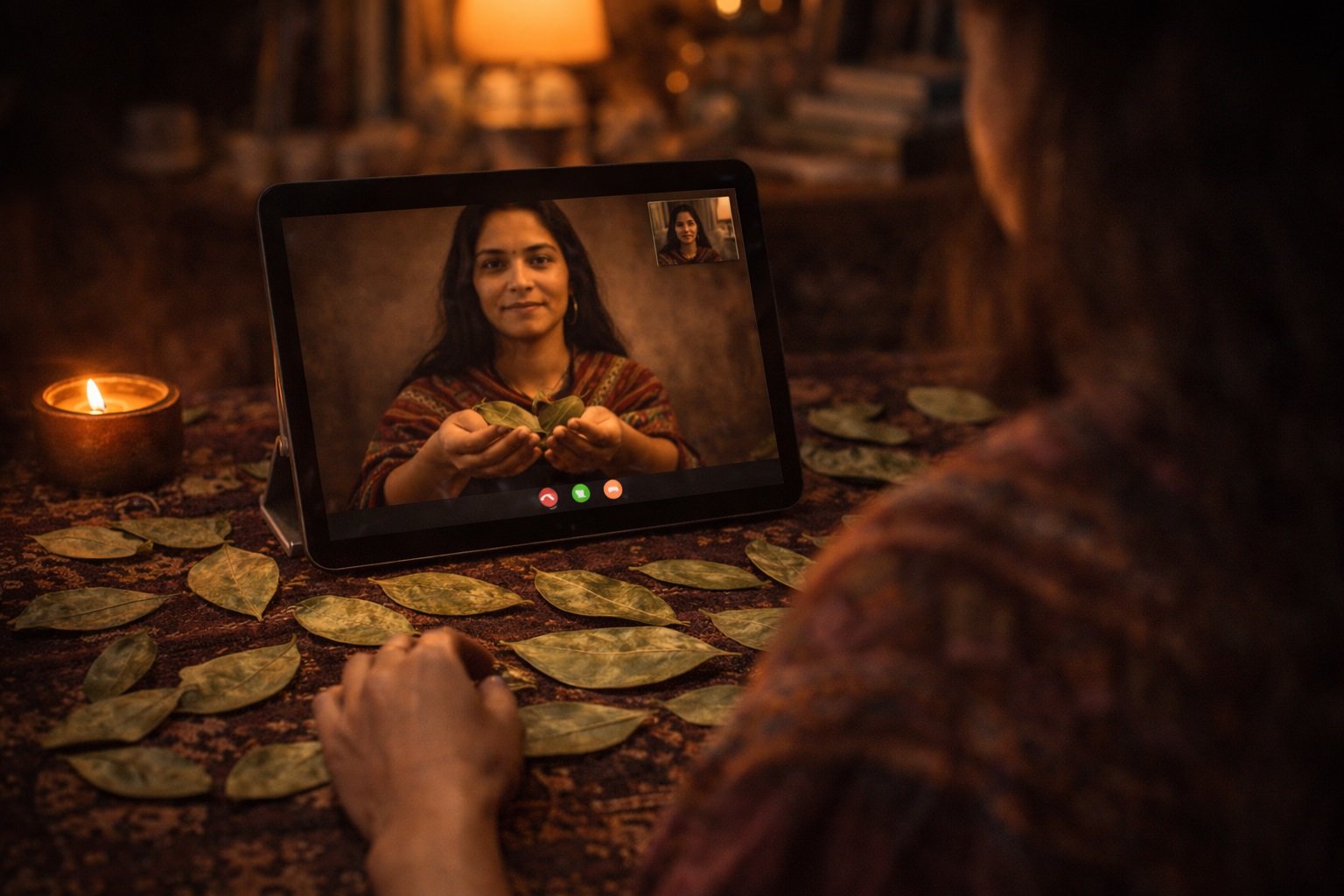 Lectura de coca online videollamada Yesi Romero