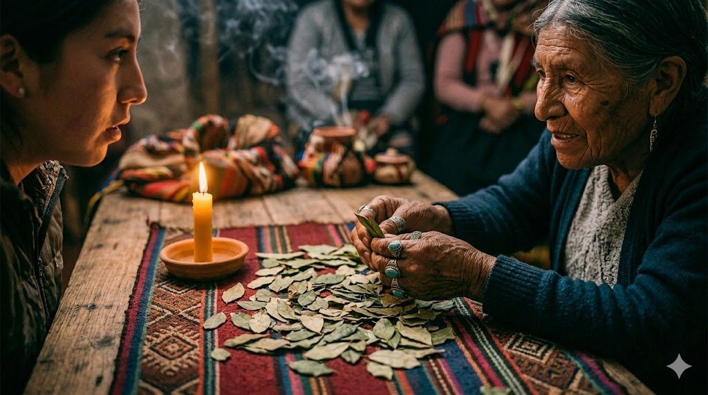 Yesi Romero orientando a cliente durante lectura de coca — cómo formular la pregunta correcta